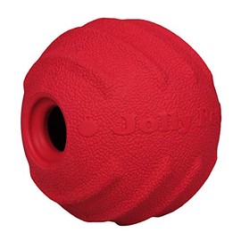 Jolly Pets Tuff Tosser Bouncing Ball Tog Toy/Treat Holder, 4 Inches, Red