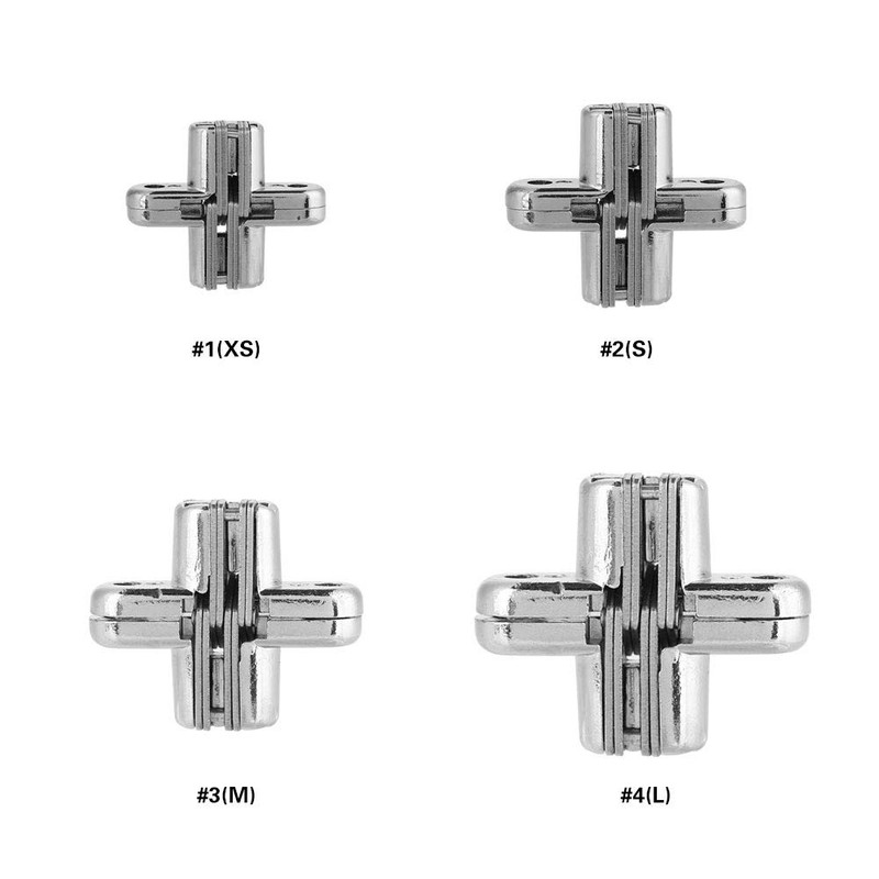 180 Degree Hidden Hinges Invisible Concealed Cross Door Hinge Easy