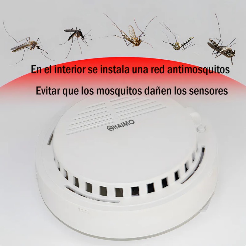 Detector de Humo Haimo 5 Piezas con Alarma Sonora y