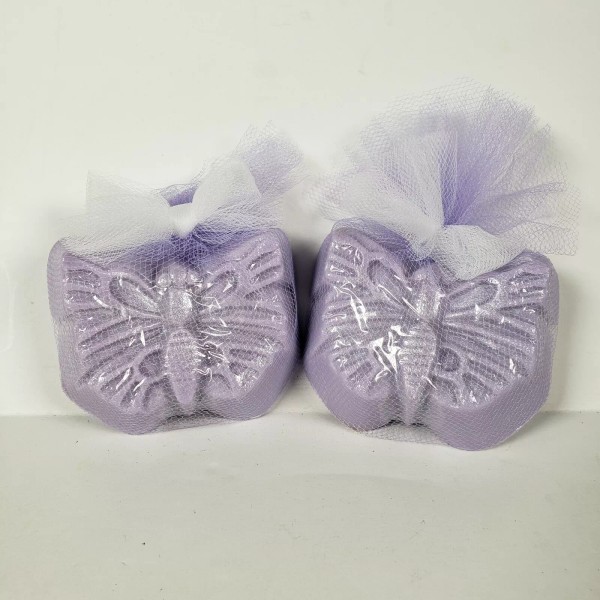 Pure Botanicals Handmade Butterfly Shaped Lavender Bar Soap Bar 3