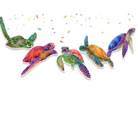 Turtle Birthday Banner – Cute Sea Turtle Party Decorations for Baby Shower, Kids Birthday, Under the Sea and Ocean Theme Celebrations