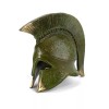 Marinakis Handmade Metal, Bronze Green Oxidation Greek Corinthian Helmet 5"