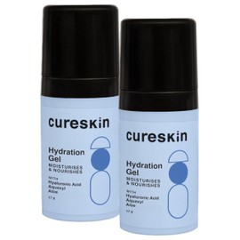 Cureskin Hydration Gel With Hyaluronic Acid, Aquaxyl, Aloe Moisturises And Nourishes For All Skin Types Of Men & Women, 17 G Pack Of 2