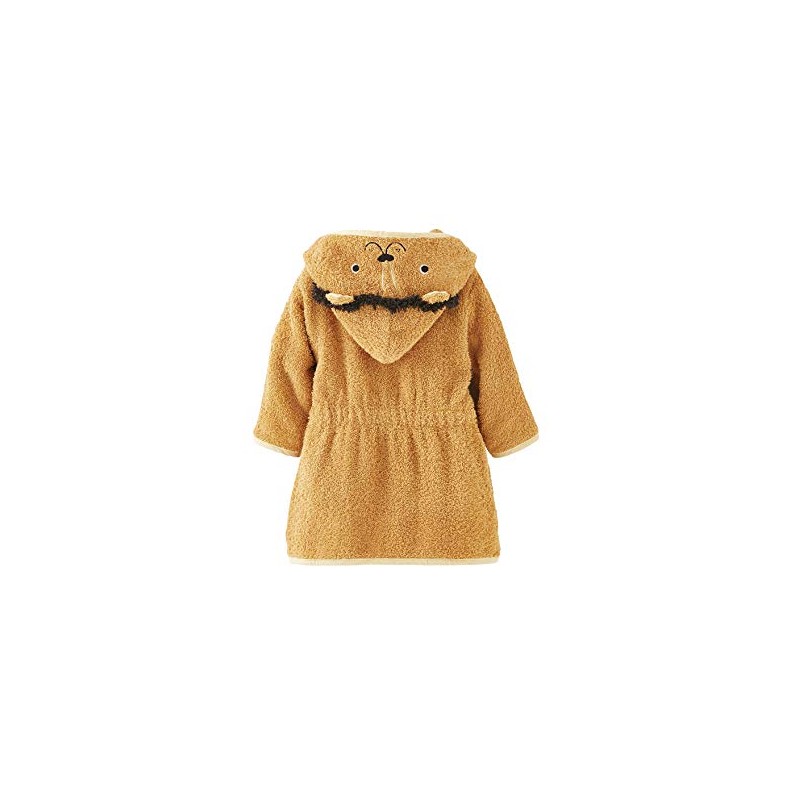 Vertbaudet Lion Baby Bathrobe, mustard yellow