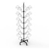 FixtureDisplays 6-Tier Hat Rotating Hat Display Standing Headwear Wig Cap