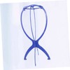 Healeved 1pc Blue Folding Wig Stand Holder Stable Display Hanger
