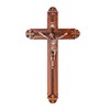 Woodvio - Handmade Wooden Wall Cross Hand Carved Catholic Crucifix