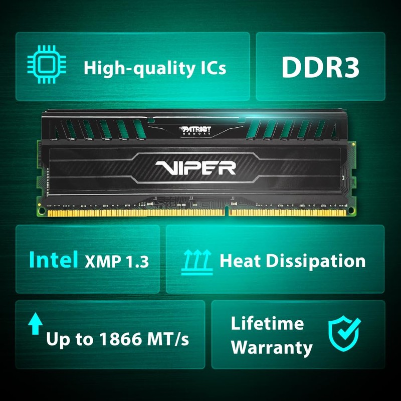 Patriot PV316G160C0K 16GB(2x8GB) Viper III DDR3 1600MHz (PC3 12800) CL10