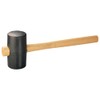 Dönges Rubber Hammer with Flat, Black Face, Diameter 54 mm,