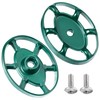 Dreyoo Outdoor Faucet Handles 3/8 in 12 Point, Green Oval