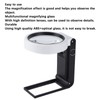 TH‑7018A Multifunctional Magnifier with LED Light Handheld Foldable Magnifying Glass