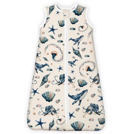 TOTBASIC Sleep Sack 6-12-15 Months 1.0 TOG, Ultra Soft Sleeping Bag, Premium Baby Wearable Blanket with 2-way Safe Zipper All Season Sleep Sacks