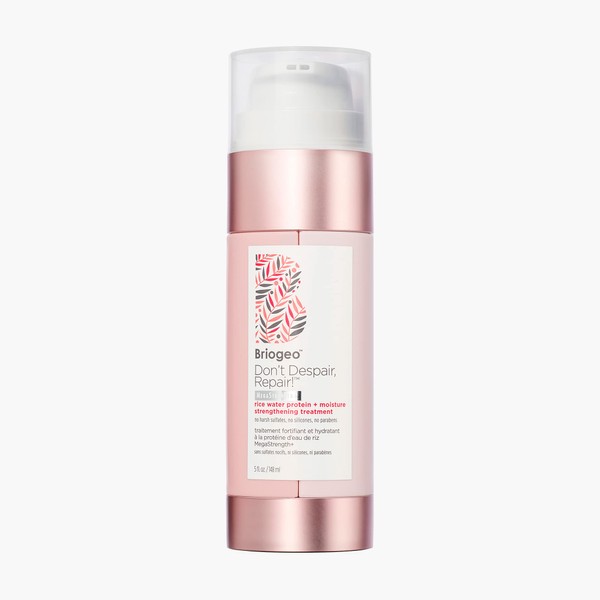 Briogeo Don’t Despair, Repair! MegaStrength+ Rice Water Protein and Moisture Strengthening Hair Treatment | Dry and Damaged Hair | No Harsh Sulfates, Silicones or Parabens | 148ml