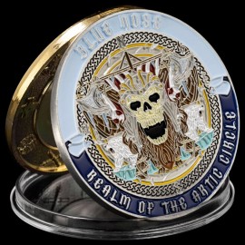 Unbranded Blue Nose Challenge Coin