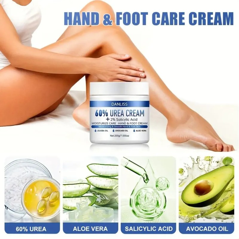 Crema Urea 60% Pies Y Manos - No Grasa, Absorción