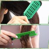 Chengu 2 Pcs Boar Bristles Double-Sided Brush and Flat Iron