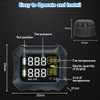 OBEST Motorcycle TPMS, Wireless Motorcycle Tyre Pressure Monitoring System, Tyre
