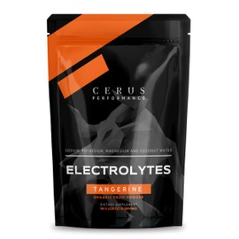 Cerus Performance Electrolyte Powder – Tangerine Flavor, 30 Servings, Zero Sugar, Coconut Water Powder & Real Fruit, Endurance & Recovery