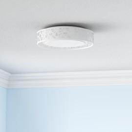 VICNIE LED Flush Mount Ceiling Light 2 Pack, 14 Inch Dimmable Round Lighting Fixture, 20W 1400 Lumens 3000K Warm White, ETL Listed for Kitchen, Hallway, Bedroom, Stairways, Acrylic Lampshade