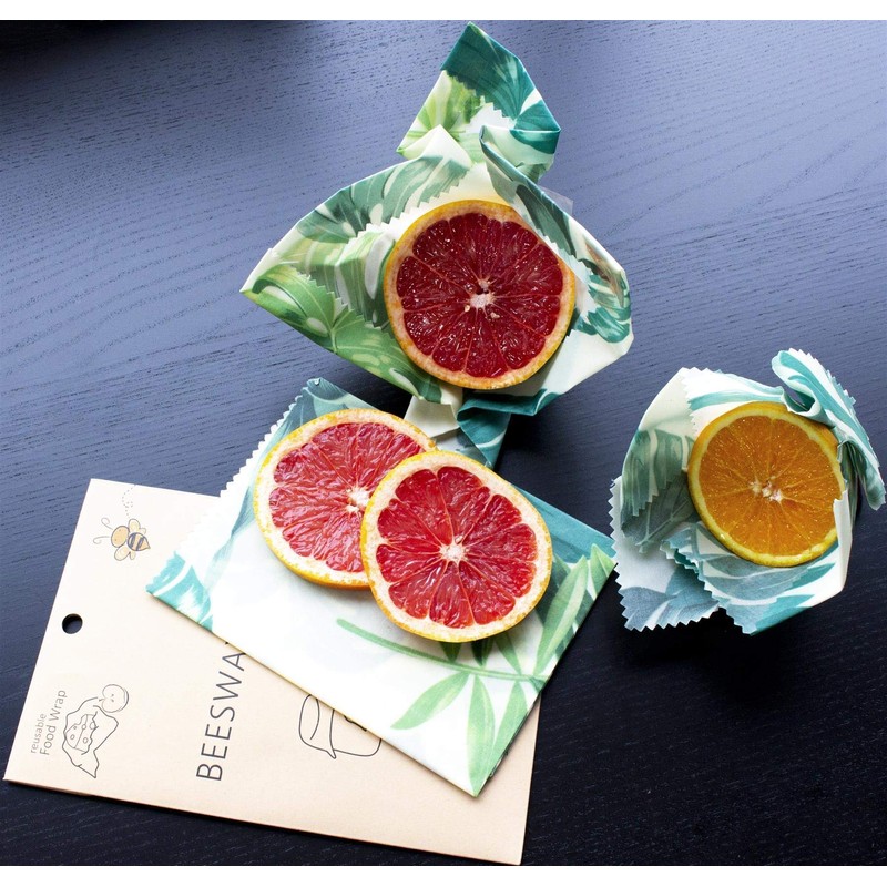 Lilware Beeswax Wrap Eco-Friendly Reusable Food Wraps - Sustainable Plastic