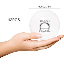 Party Clear Bauble,12Pcs Fillable Clear Plastic Balls with Decorations Transparent Plastic Balls Ornaments DIY for Wedding Party Home (6cm/2.36in Can be Used Without Assembling and Filling)(Round)