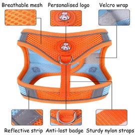 Katzengeschirr mit Leine, Cat Harness Reflektierende Streifen Leine für Mittlere Katzen Haustiere Walking,Cat Harness and Lead Set, Katzengeschirr Ausbruchsicher Geschirr Katze für 2~4kg Katzen