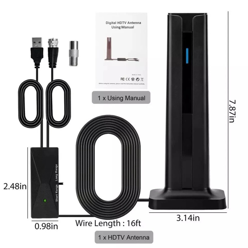 Unbranded 6000 Miles Upgraded TV Antenna Digital HD Antena Indoor