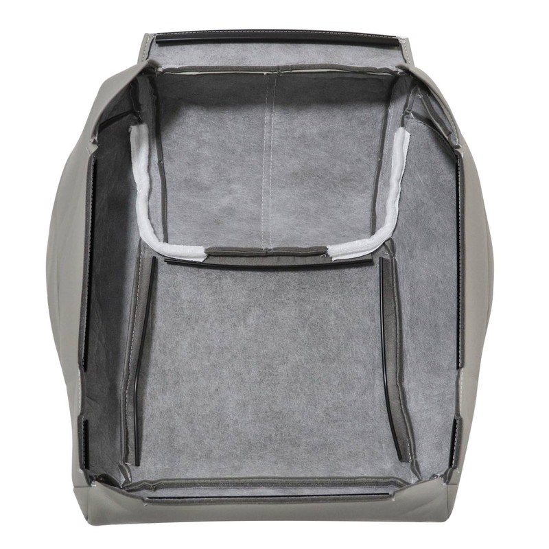 NLQR Replacement Front Seat Cover Gray Microfiber Leather Compatible with