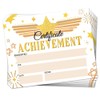 Doodlream 30PCS Gold Stars Certificate of Achievement Completion Award Recognition