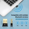 2 Pack Bluetooth 5.1 EDR USB Adapter for PC Receiver