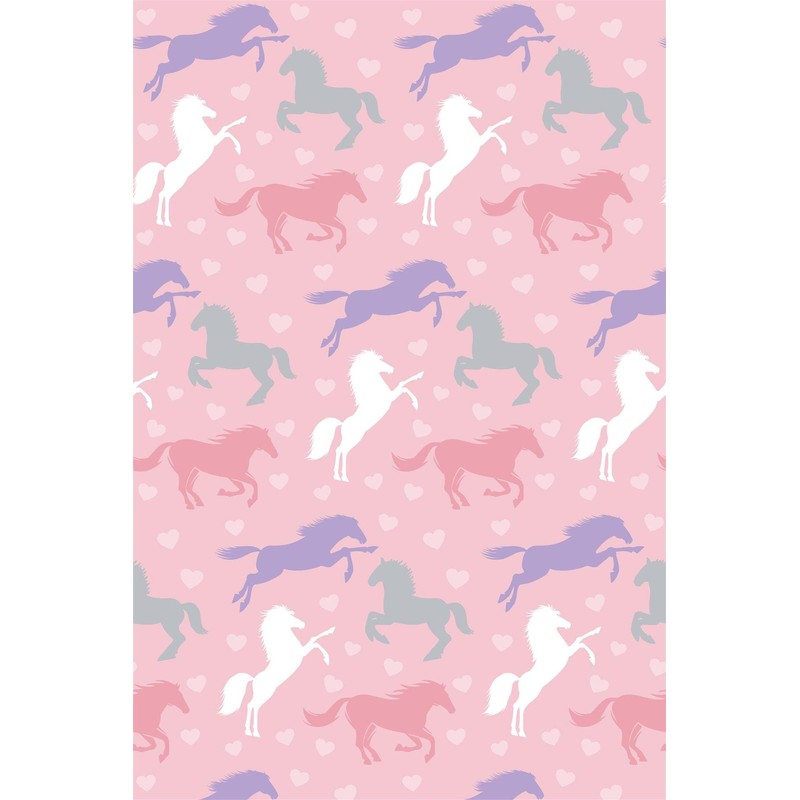 Adore Home Super Soft Horse Blanket Kids Character Pink Super