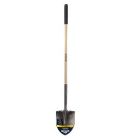 Gemplers Commercial Grade Round Point Shovel with Extended Socket (Wood Handle, Measures 58" L Overall)