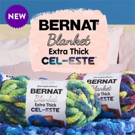 Bernat Blanket Extra Thick Cel-Este - 1 Pack of 65 Yards/21.2 oz Jupiter Red 100% Polyester Yarn