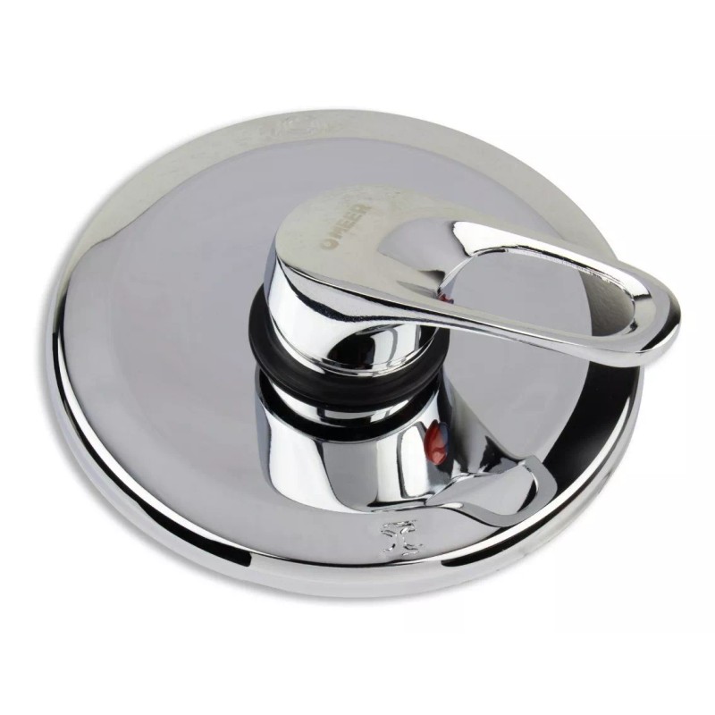 Meer Mezcladora Monomando Redonda Cromada Para Regadera