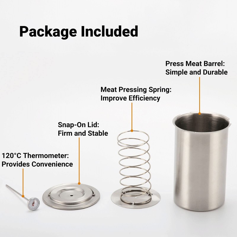 Joyeee Ham Press Maker - Stainless Steel Round Shape Meat