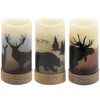 GenSwin Flameless Flickering Led Candles with Hemp Rope and 6H