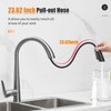 360°Swivel Pull Out Kitchen Faucets with 2 Spray Modes High