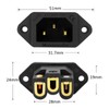 Monosaudio Gold Plated AC Power Socket 250V 10A IEC 320