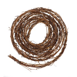 Homoyoyo 15 Feet Grapevine Twig Garland DIY Crafts Natural Twig Garland Wreaths Hanging Decor for Wedding Holiday Party Wall Door Home Christmas Decor