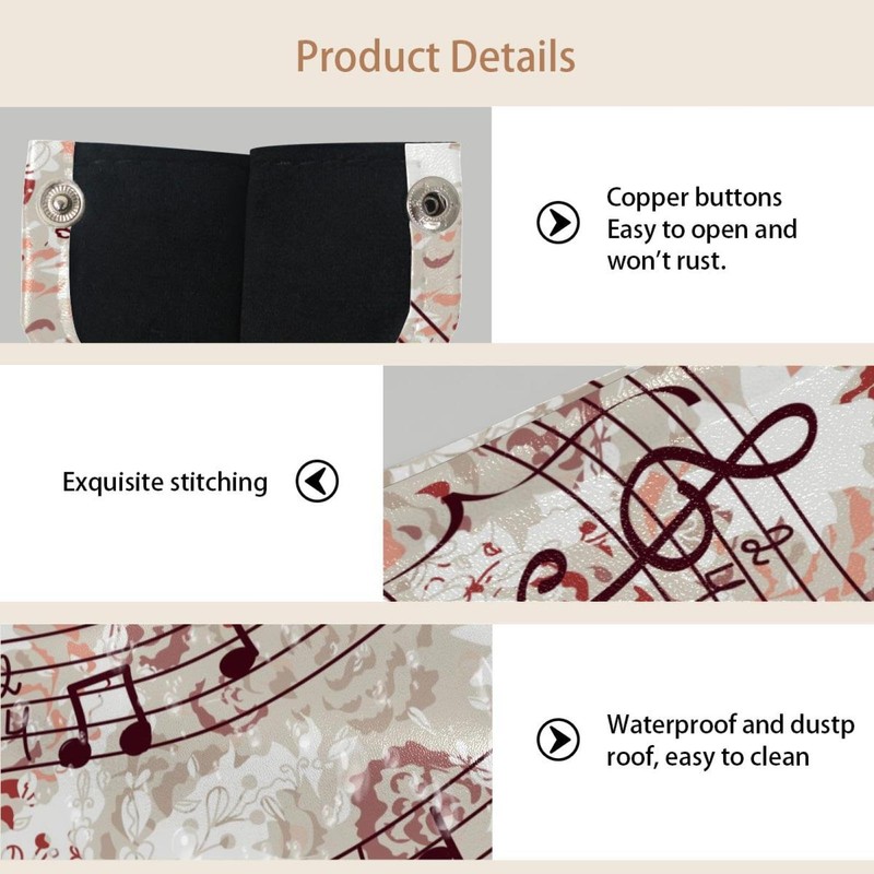 2 Pack Tissue Box Cover Holder, Musical with Melody and