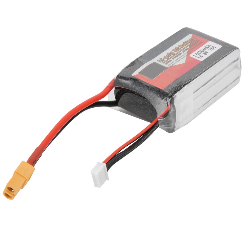 14.8V 4S 1600mAh 75C XT60 Plug RC Car Boat LiPO
