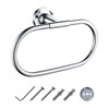 JASSFERRY Wall Mounted Oval Towel Ring Luxury Modern Design Bath