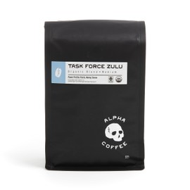Alpha Coffee - Task Force Zulu - 16 oz. Premium Gourmet Organic Medium Roast Coffee (Task Force Zulu French Press Grind, 1 Pound (Pack of 1))
