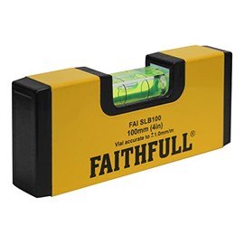Faithfull FAISLB100 Pocket Magnetic Spirit Level 100mm (4in)