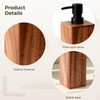 Wood Soap Dispenser, 400ml Wooden Foaming Soap Dispenser for Bathroom,