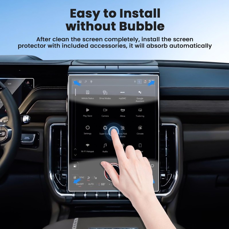 Canvcle 3PCS Screen Protector for 2025 2026 GMC Yukon 16.8