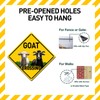 BTHUKO Goat Crossing 12" X 12" Aluminum Sign