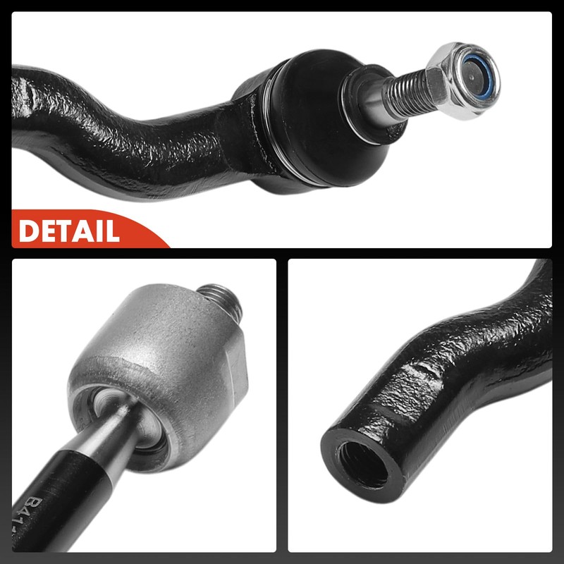 A-Premium Set of 4, Front Inner & Outer Tie Rod