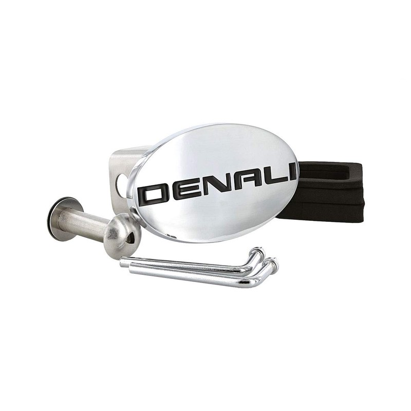 Denali Wordmark GMC Chrome Plated Trailer Hitch Cover Plug 2