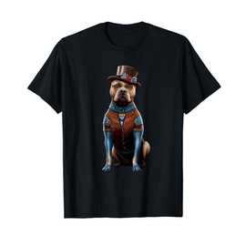 Steampunk Style Staffordshire Bull Terrier Perfect Staffie T-Shirt